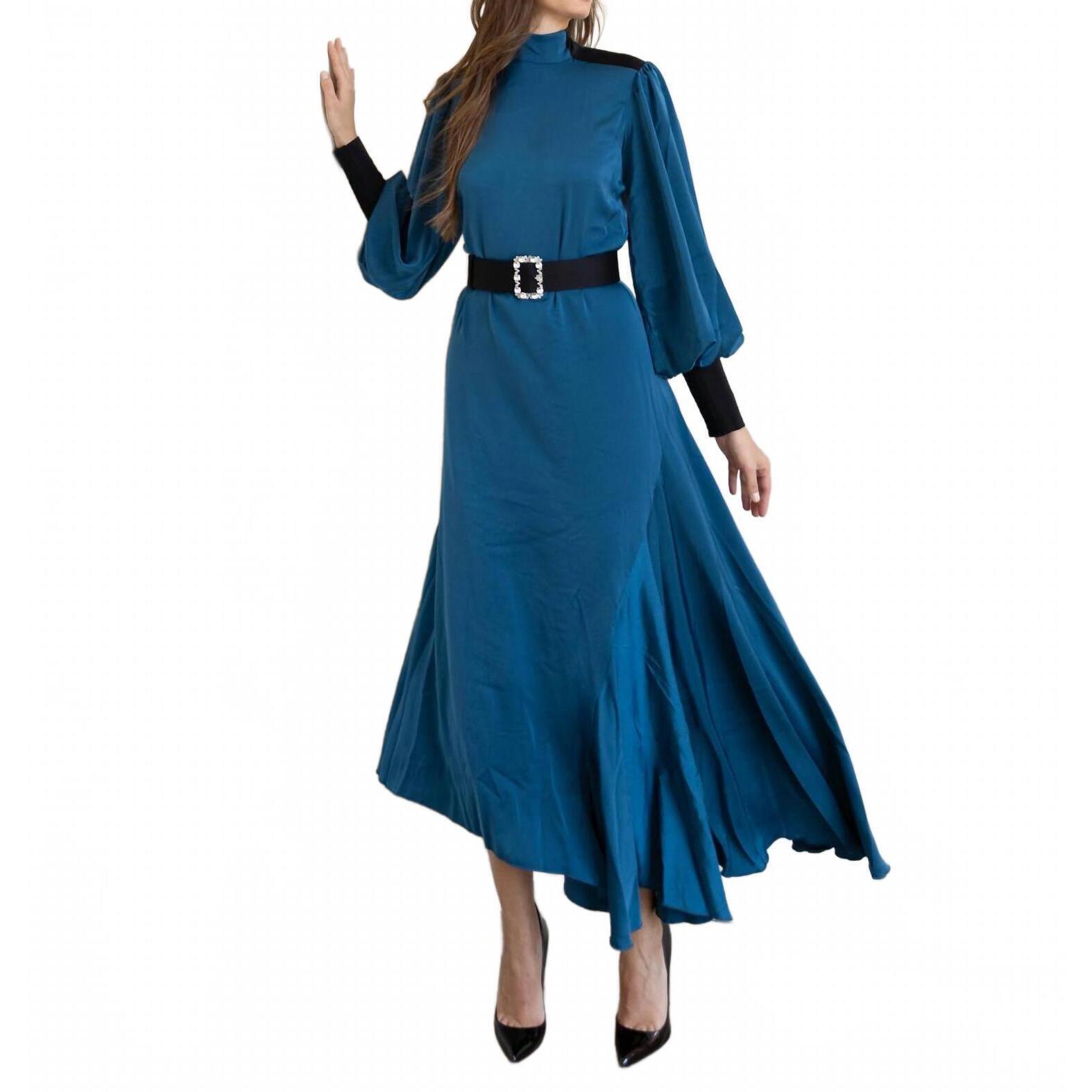 New Byrd Camilla Maxi Dress In Blue